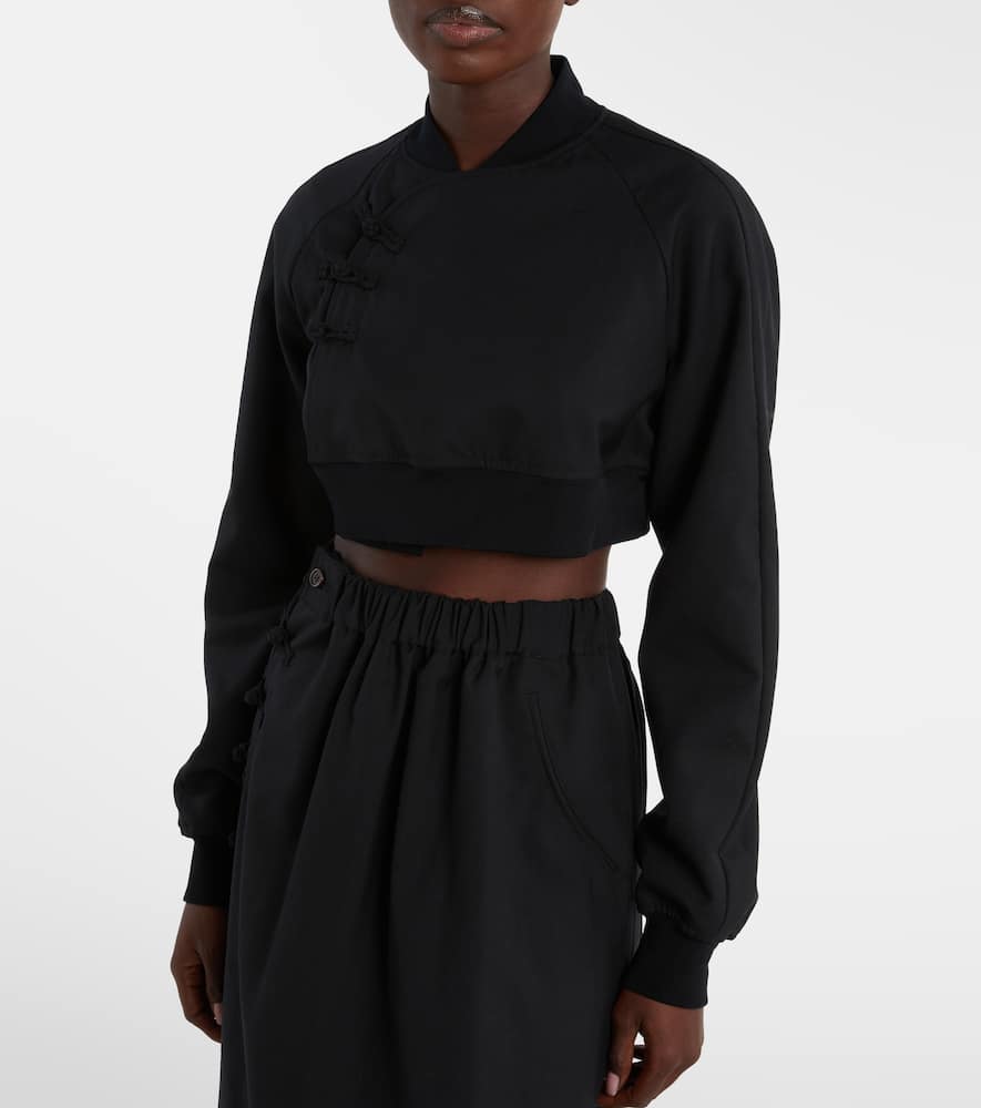 Cropped wool top
