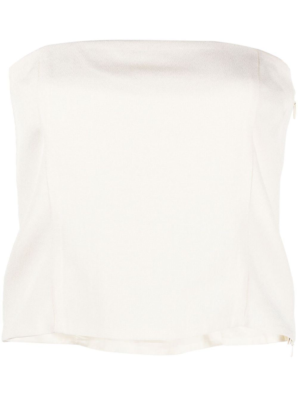 Tona panelled cropped top - Neutrals