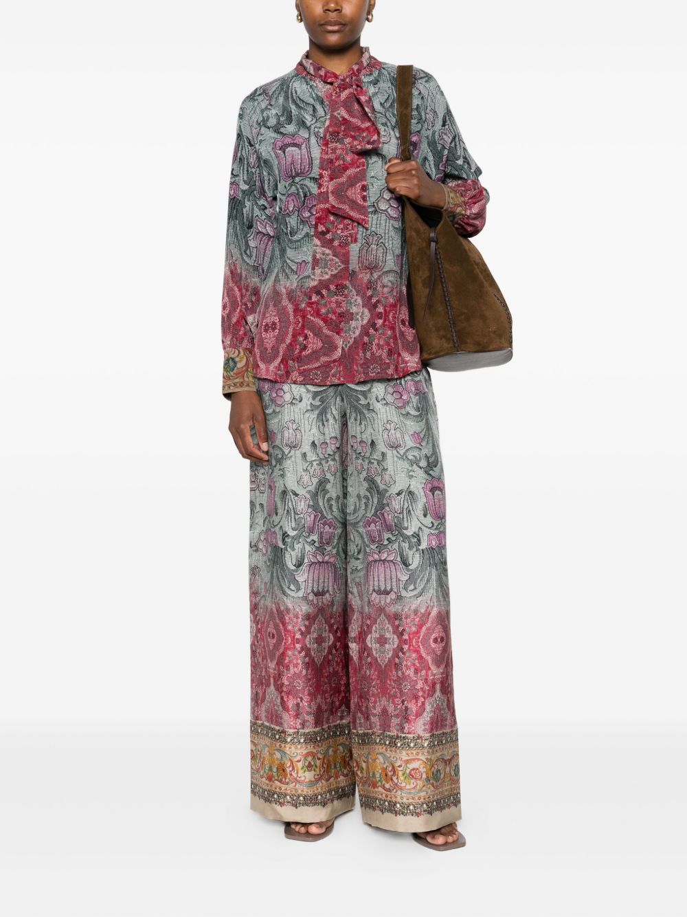 Pierre Louis Mascia Printed Silk Shirt
