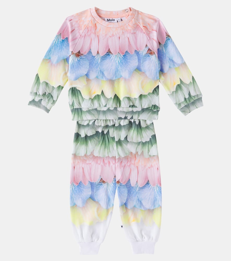 Molo Baby Disc cotton sweatshirt and sweatpants set
