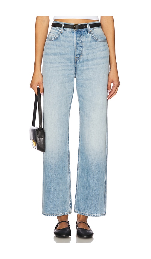 GRLFRND Graham High Rise Straight Jeans in Blue. -  31 also in 23, 24, 25, 26, 27, 28