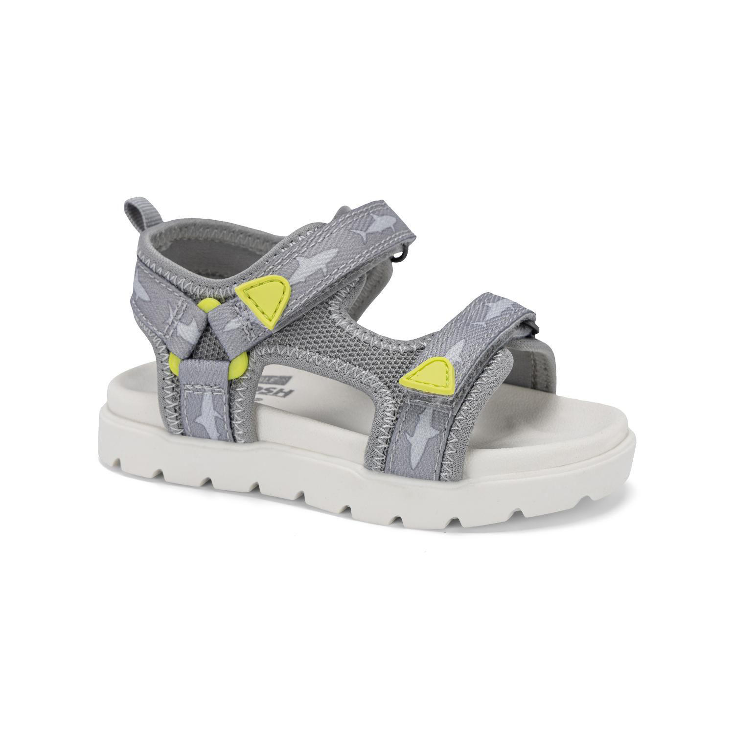 OSHKOSH BOYS RIVER SANDAL - GREY 8:- 8T