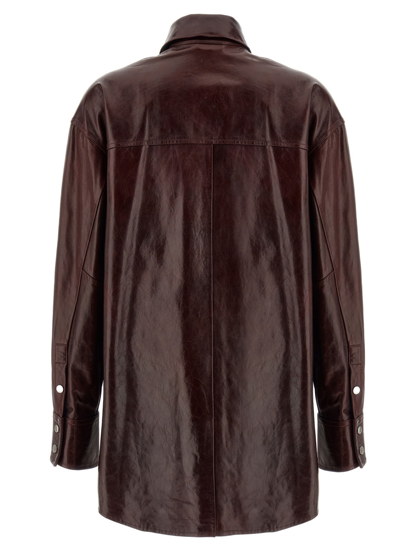 Borel - Oversized Nappa Leather Shirt