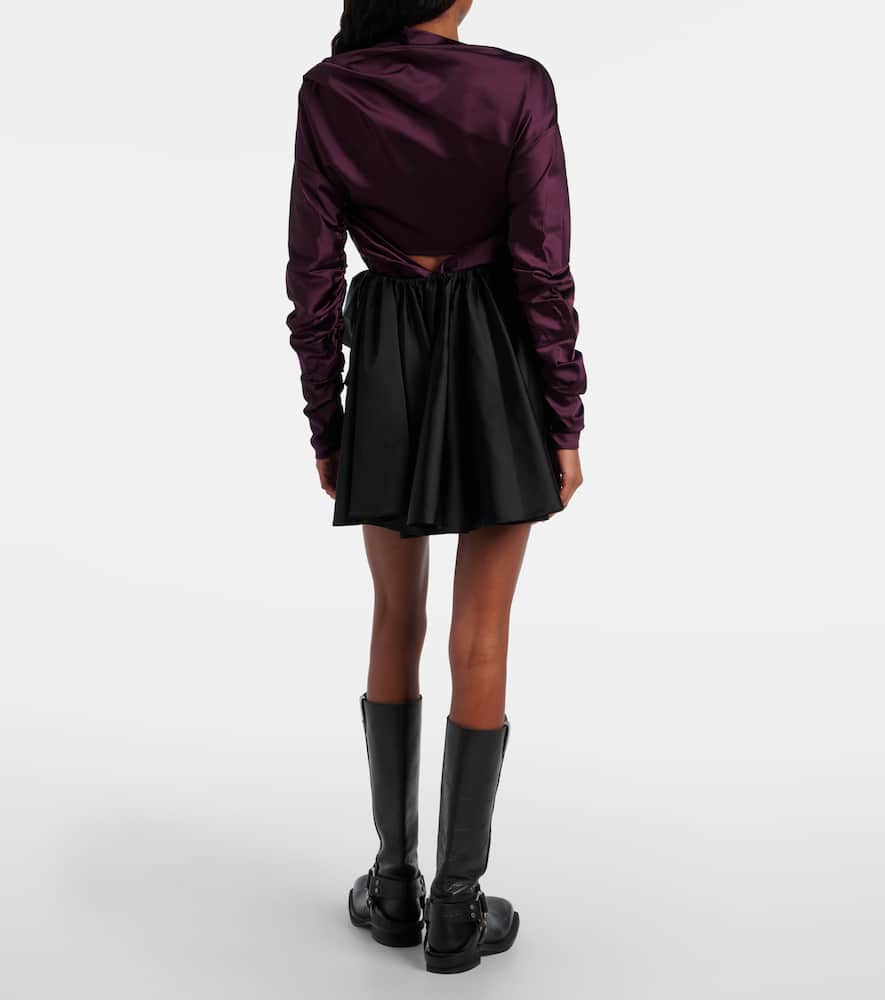 Draped miniskirt