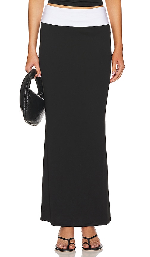 Superdown Jodie Maxi Skirt in Black.  XXS. Also in L, M, S