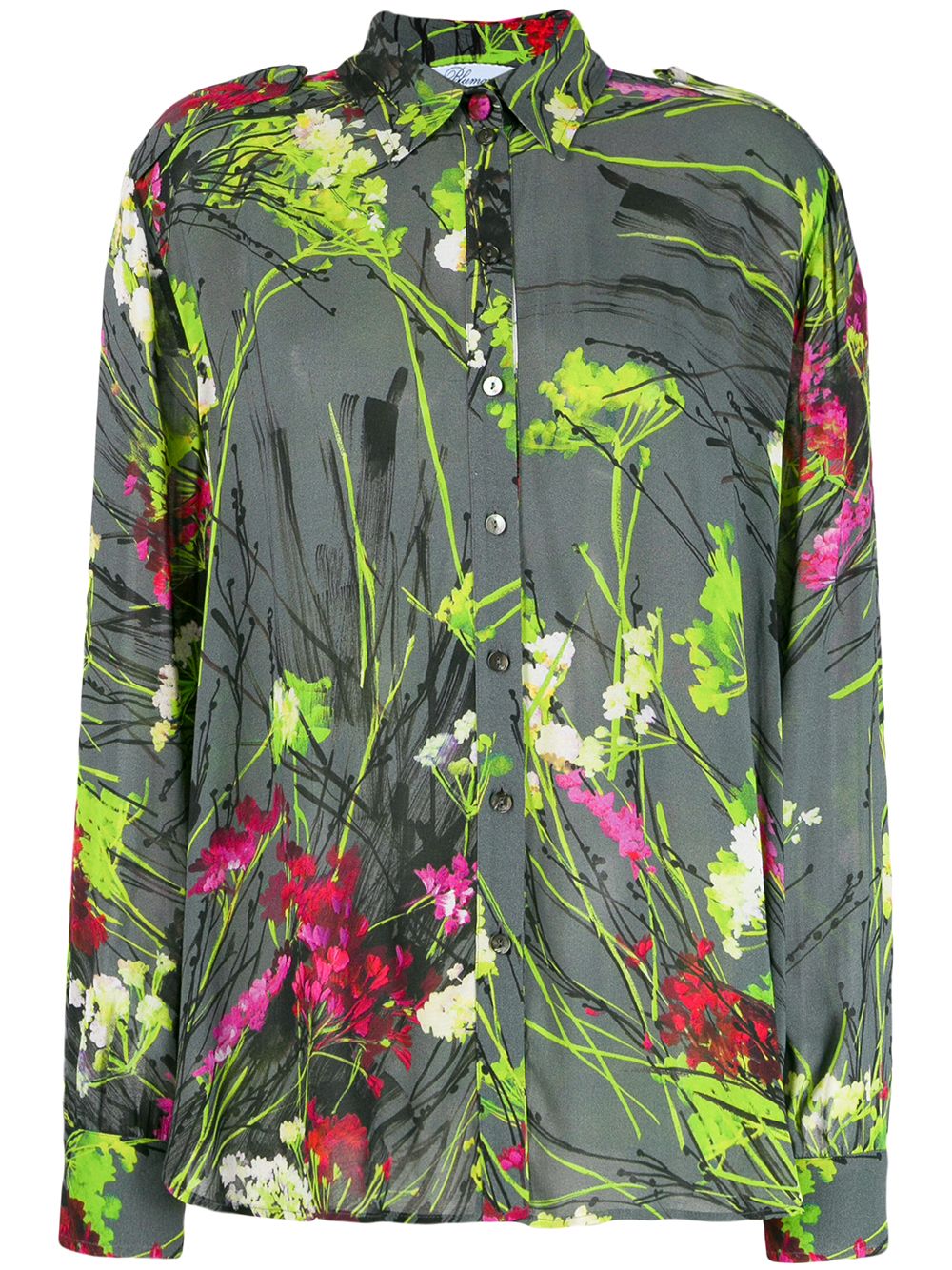 Floral print shirt - Grey