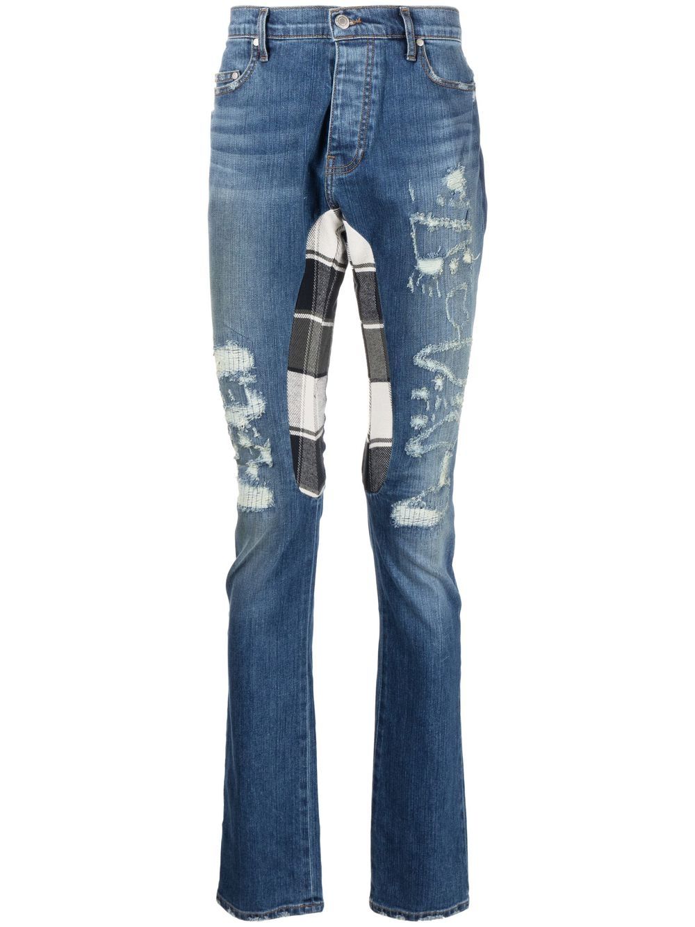 Distressed skinny jeans - Blue