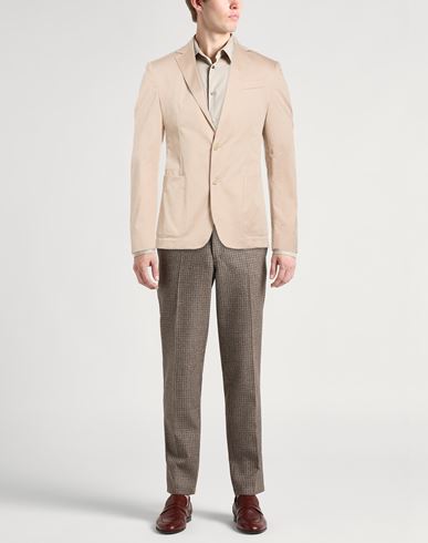 Man Blazer Sand Size 40 Cotton, Lyocell, Elastane