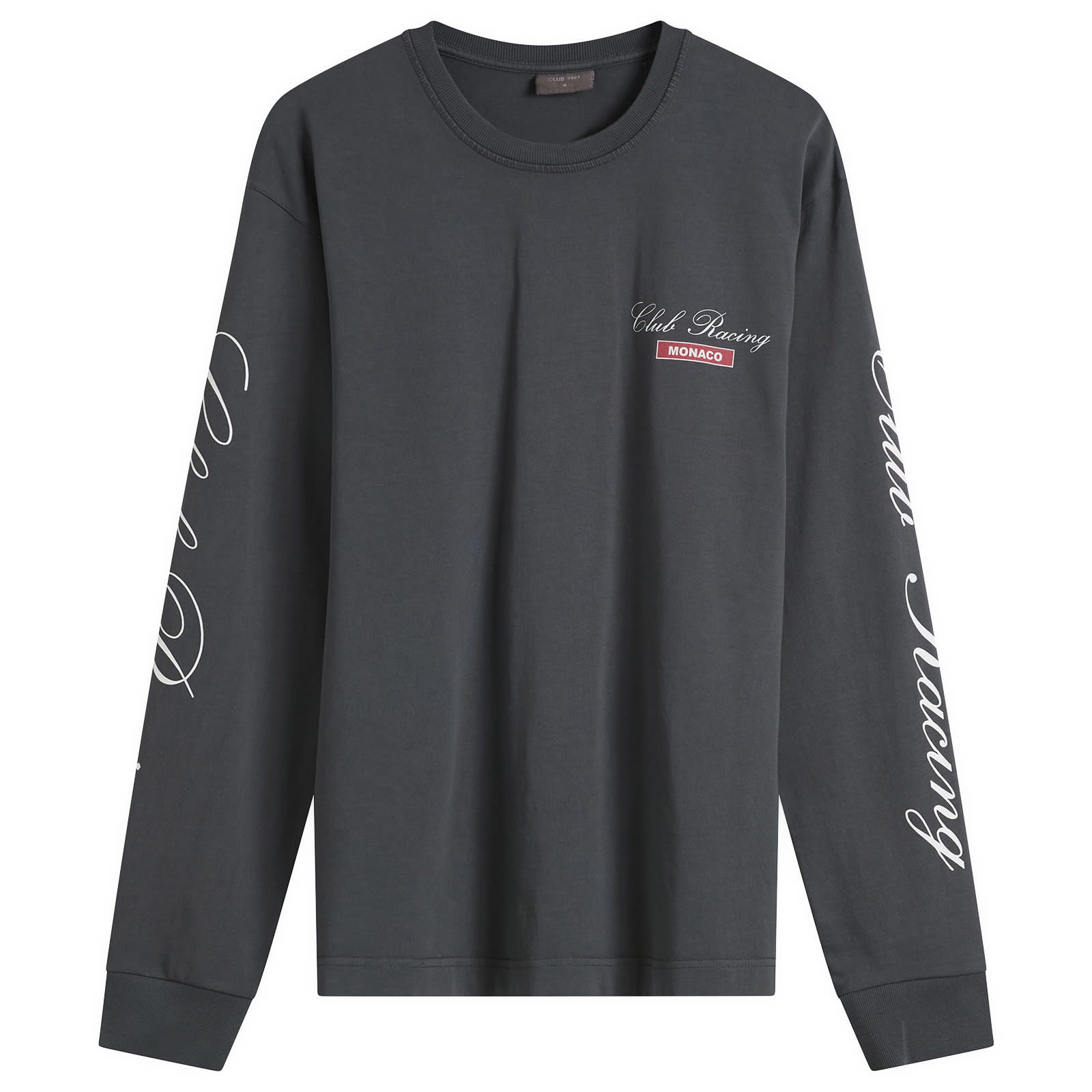 Men's Racing Long Sleeve T-Shirt Washed Grey