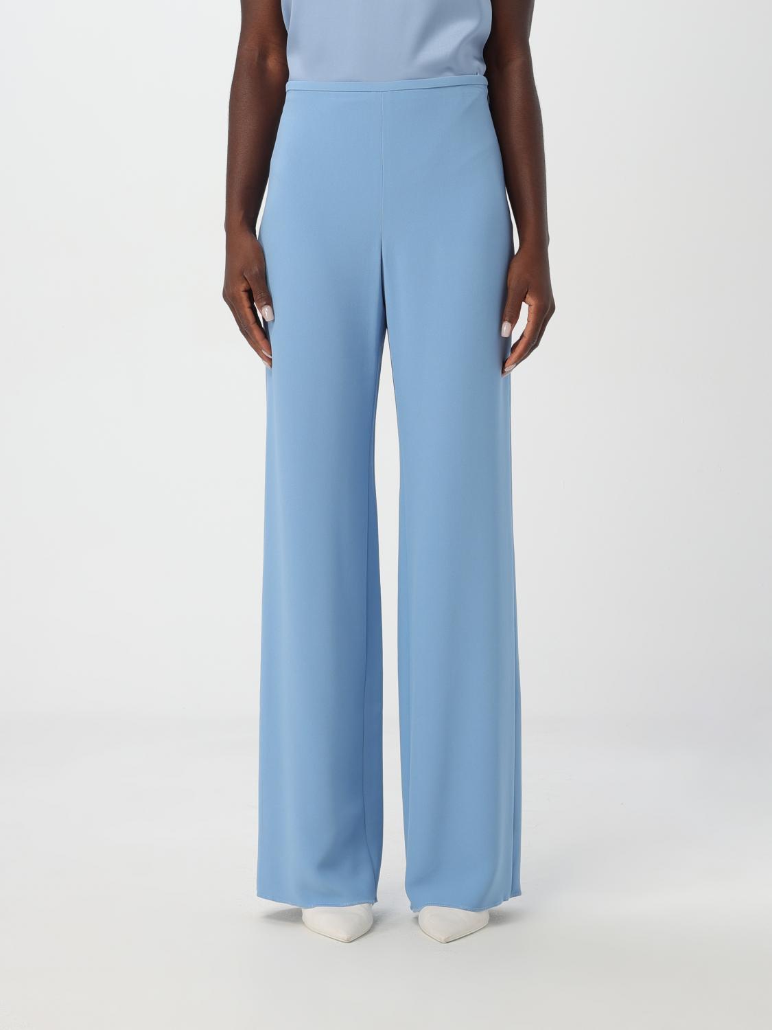 Pants Woman color Gnawed Blue