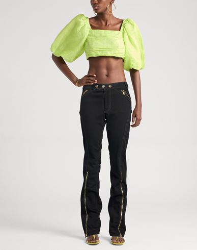 Woman Jeans Black Size 29 Cotton, Elastane