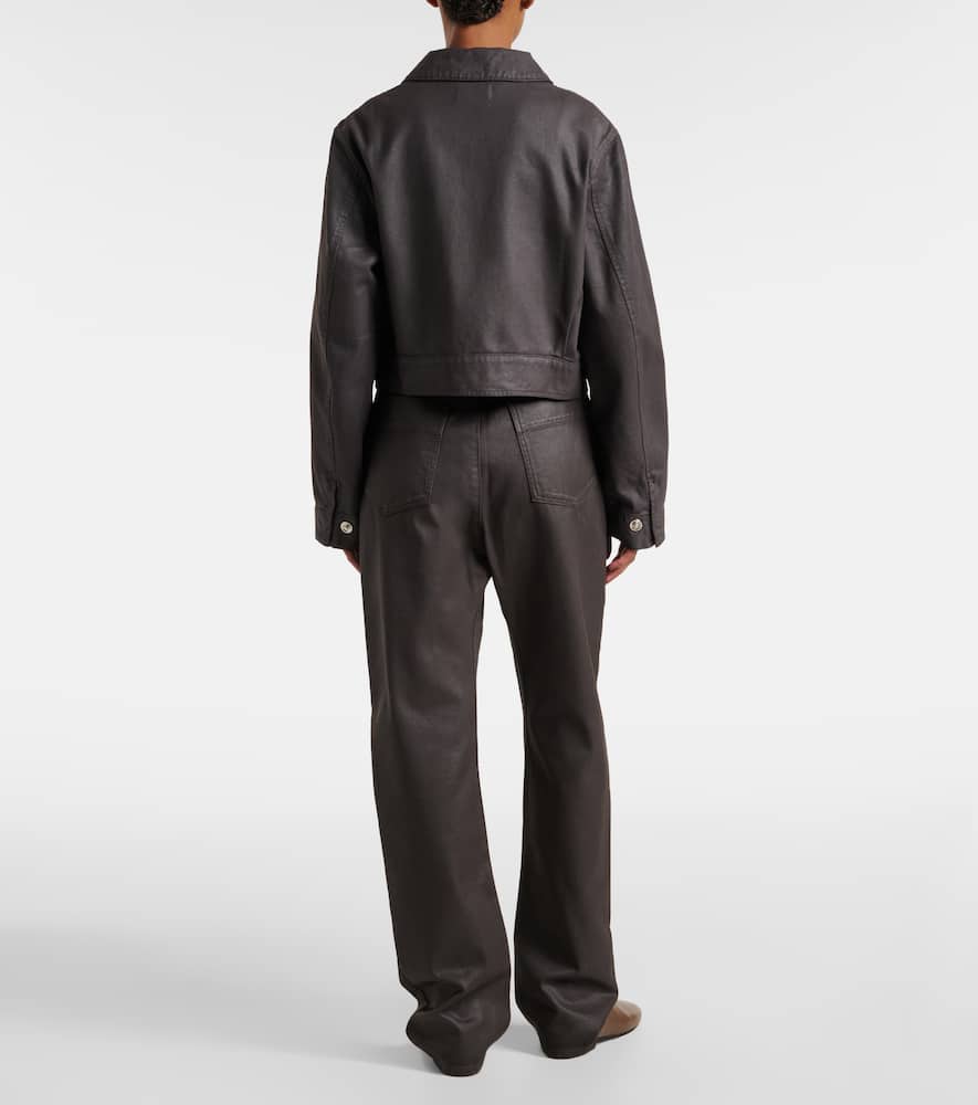 Cropped cotton jacket