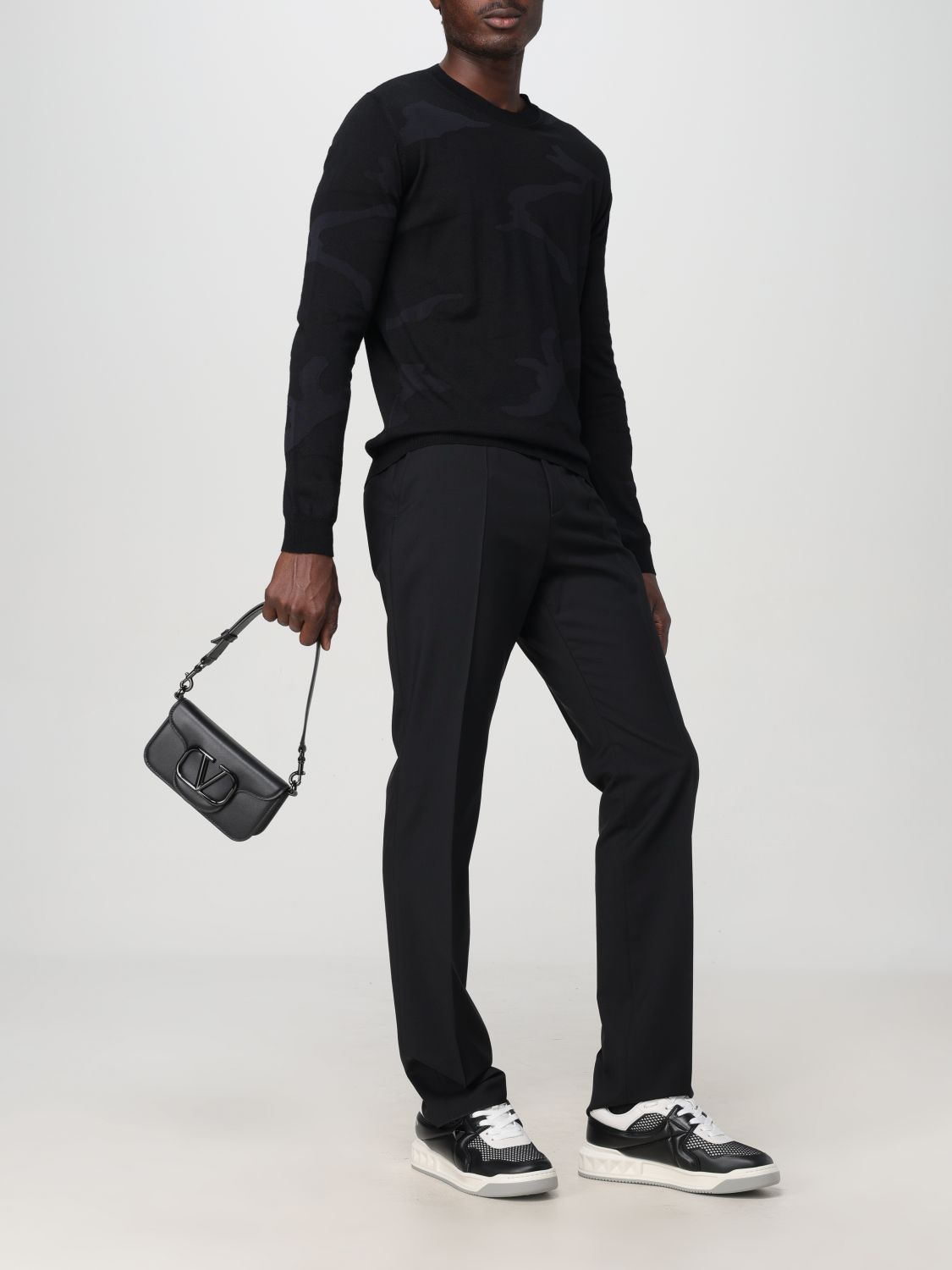 Pants Men color Black