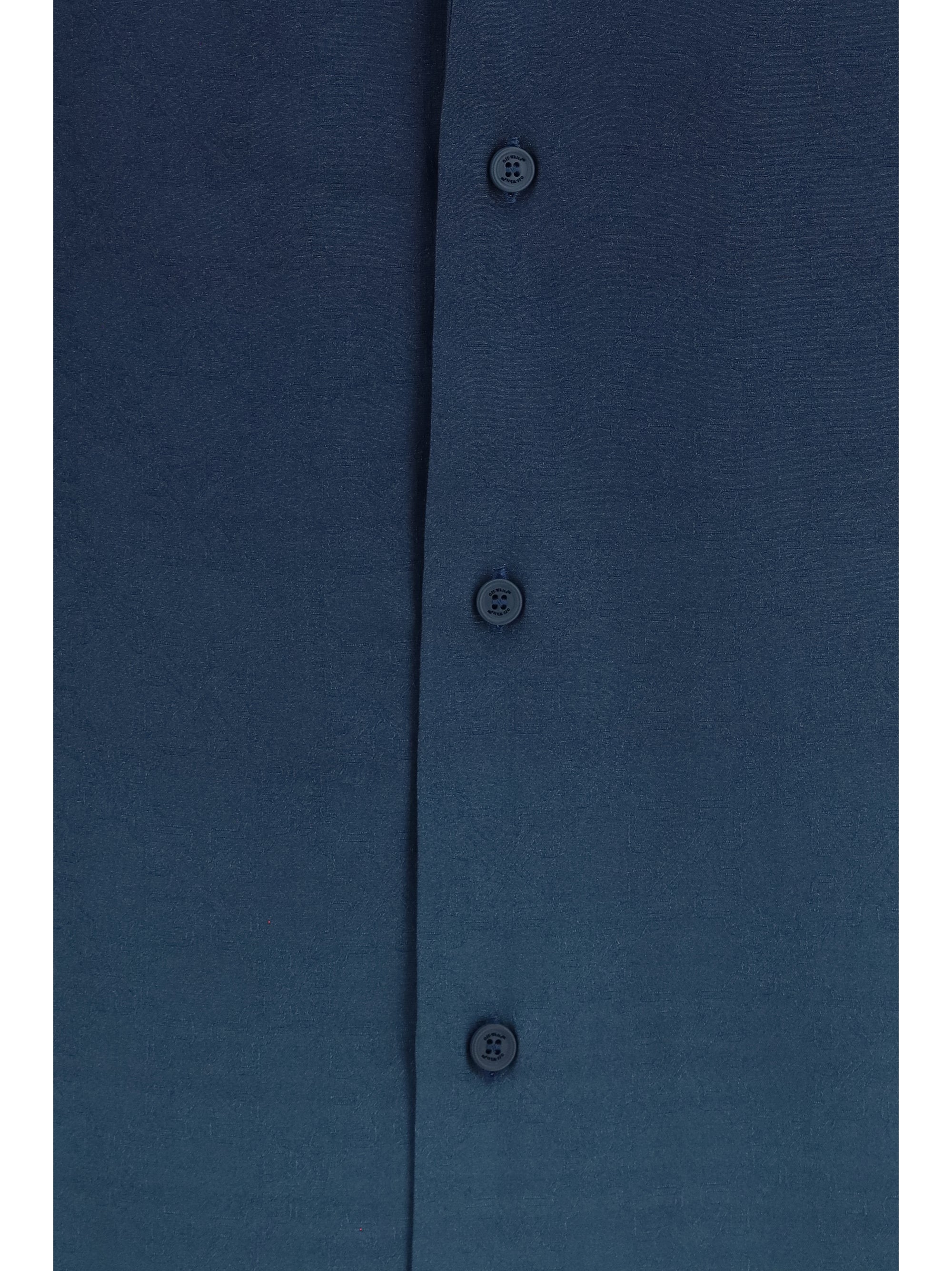 Arrow Monogram Viscose Shirt — Blue