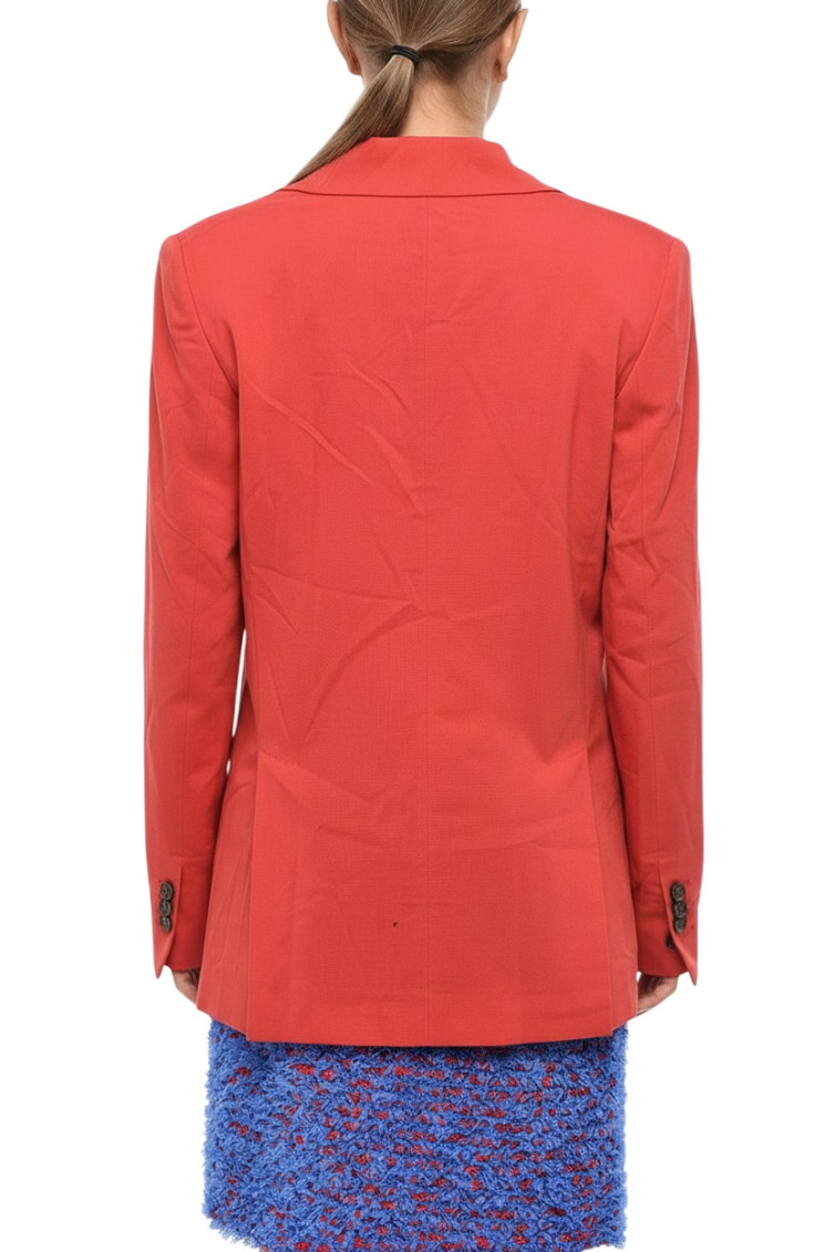 Notched-lapel single-breasted blazer