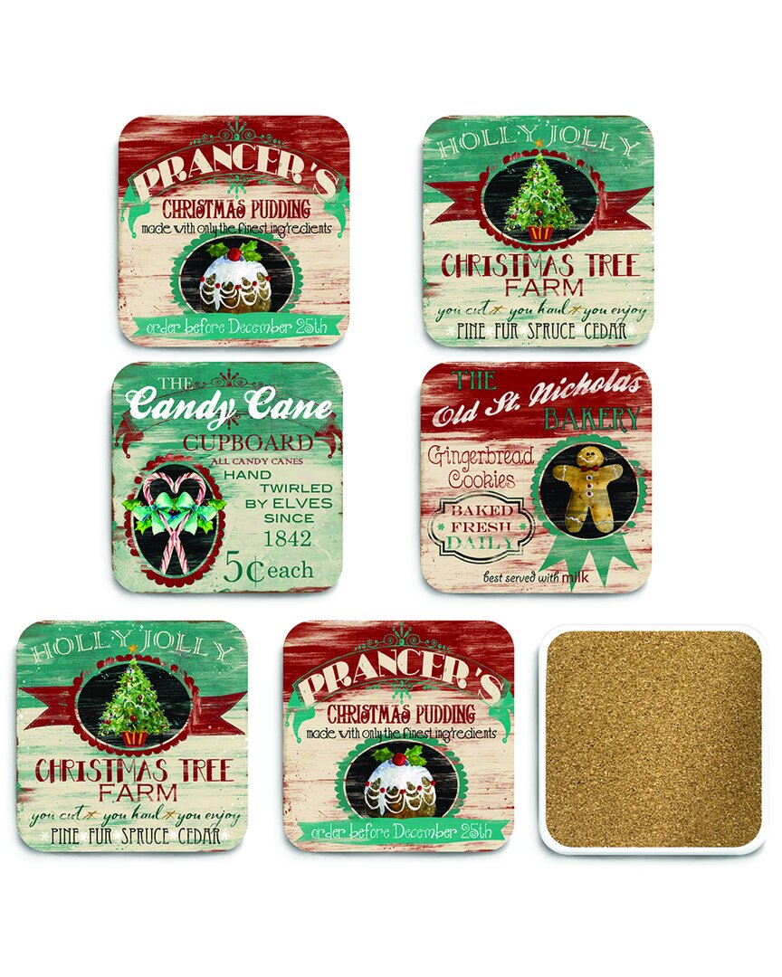 6pc Ceramic Coaster Set