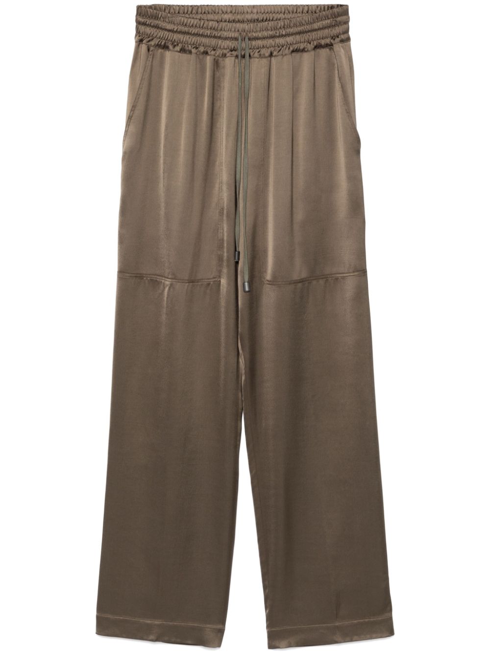 Satin trousers - Green