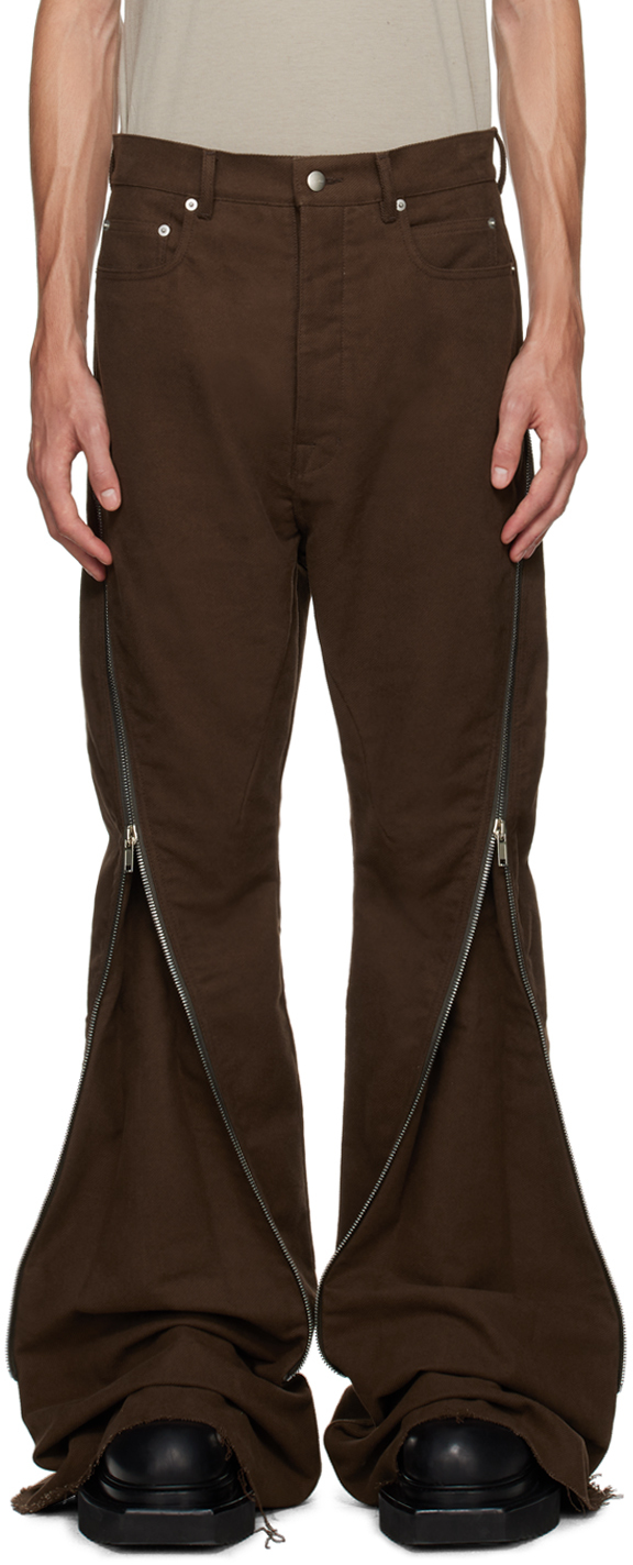 Rick Owens Brown Bolan Banana Jeans