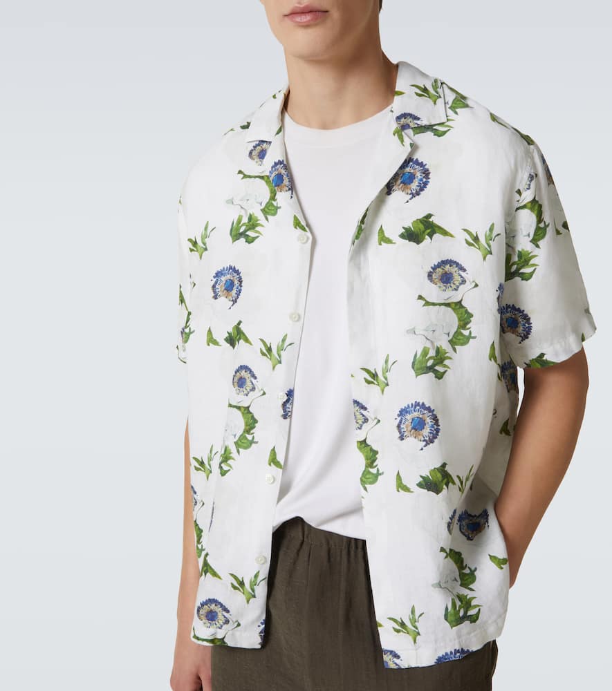 Maitan floral linen shirt
