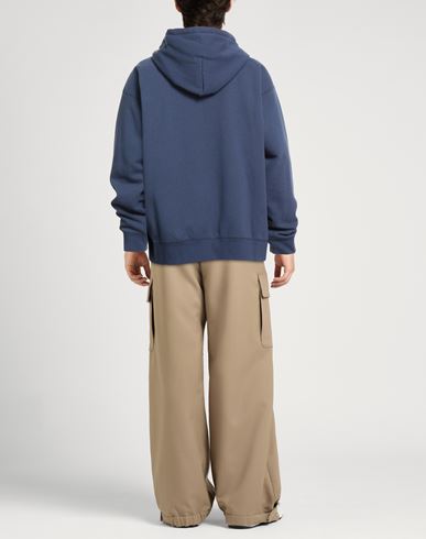 Man Sweatshirt Blue Size M Cotton, Polyester