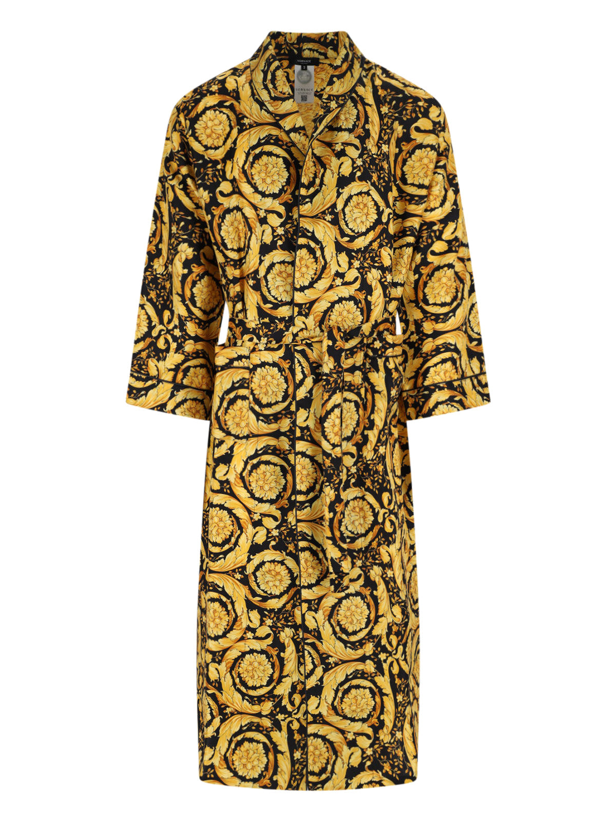 Printed Silk-Blend Robe