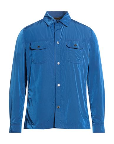 Man Jacket Azure Size 38 Polyamide