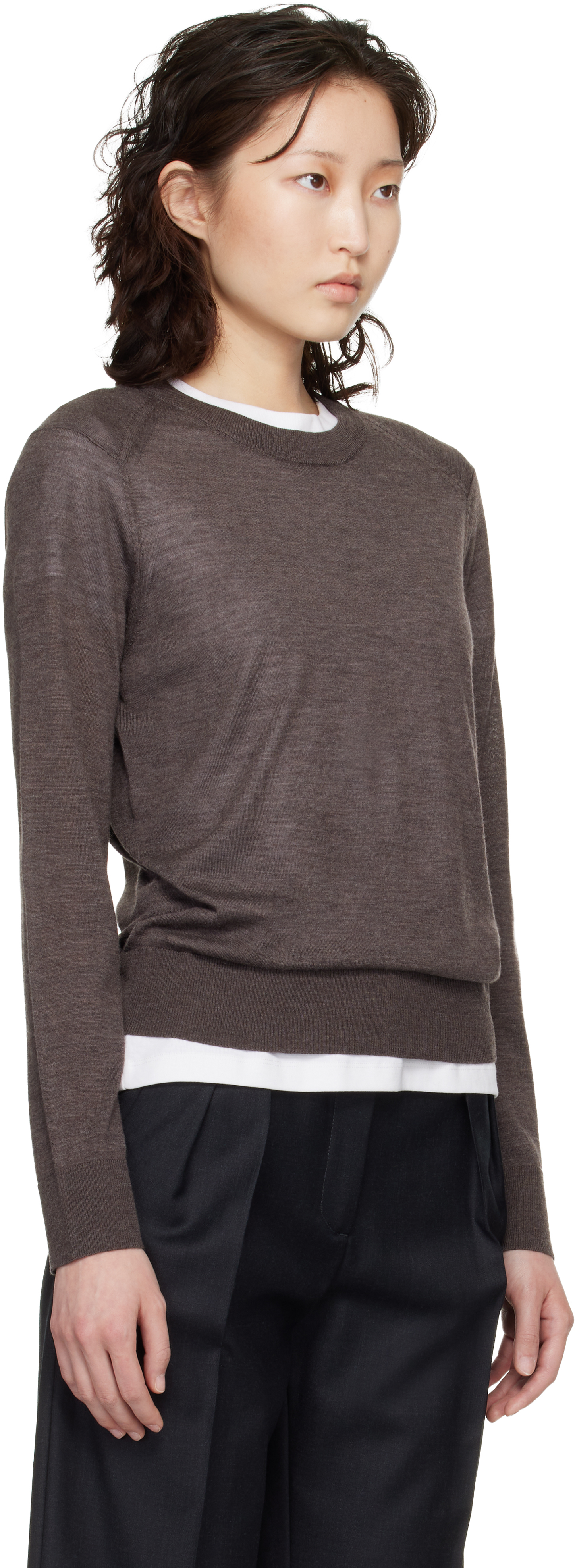 Brown Ditto Fluid Sweater