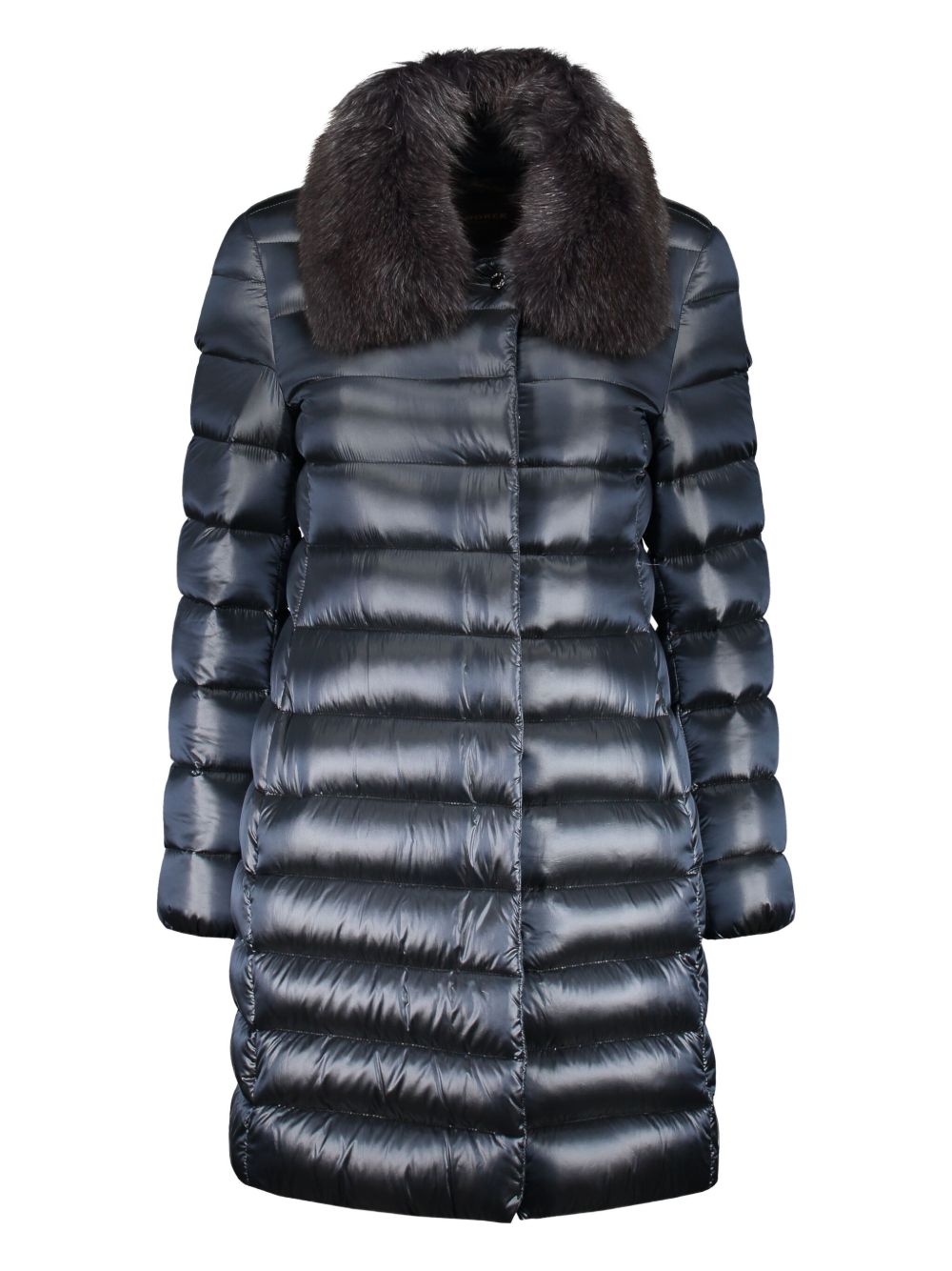 Moorer zip-up padded coat - Blue