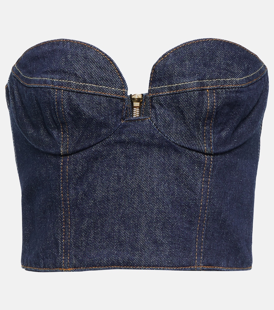 Denim bustier