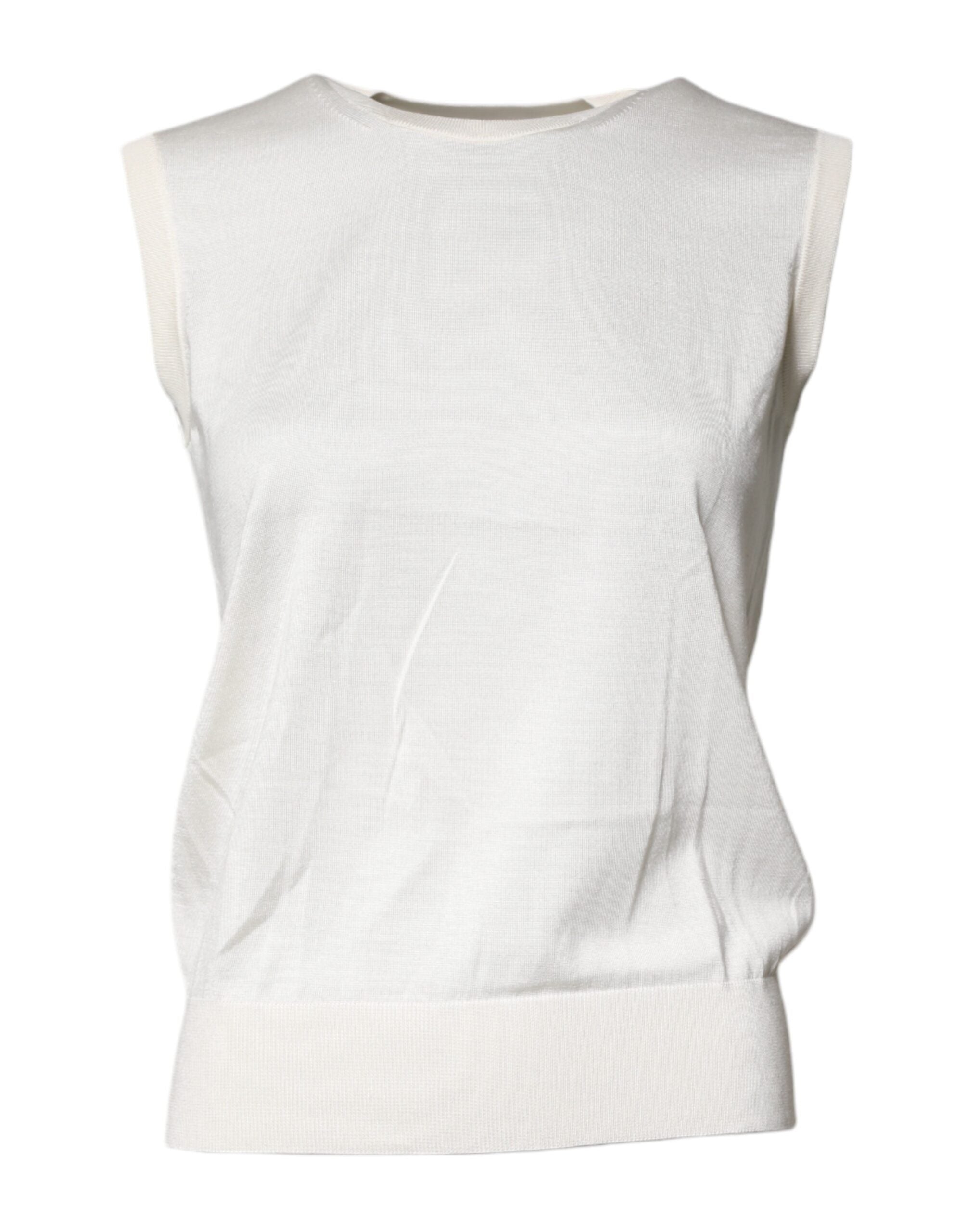 Silk Tank Top — White
