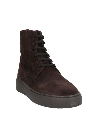 Man Ankle boots Dark brown Size 10 Leather