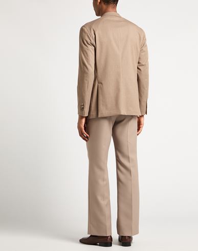 Man Blazer Light brown Size 38 Polyester, Virgin Wool, Viscose, Elastane