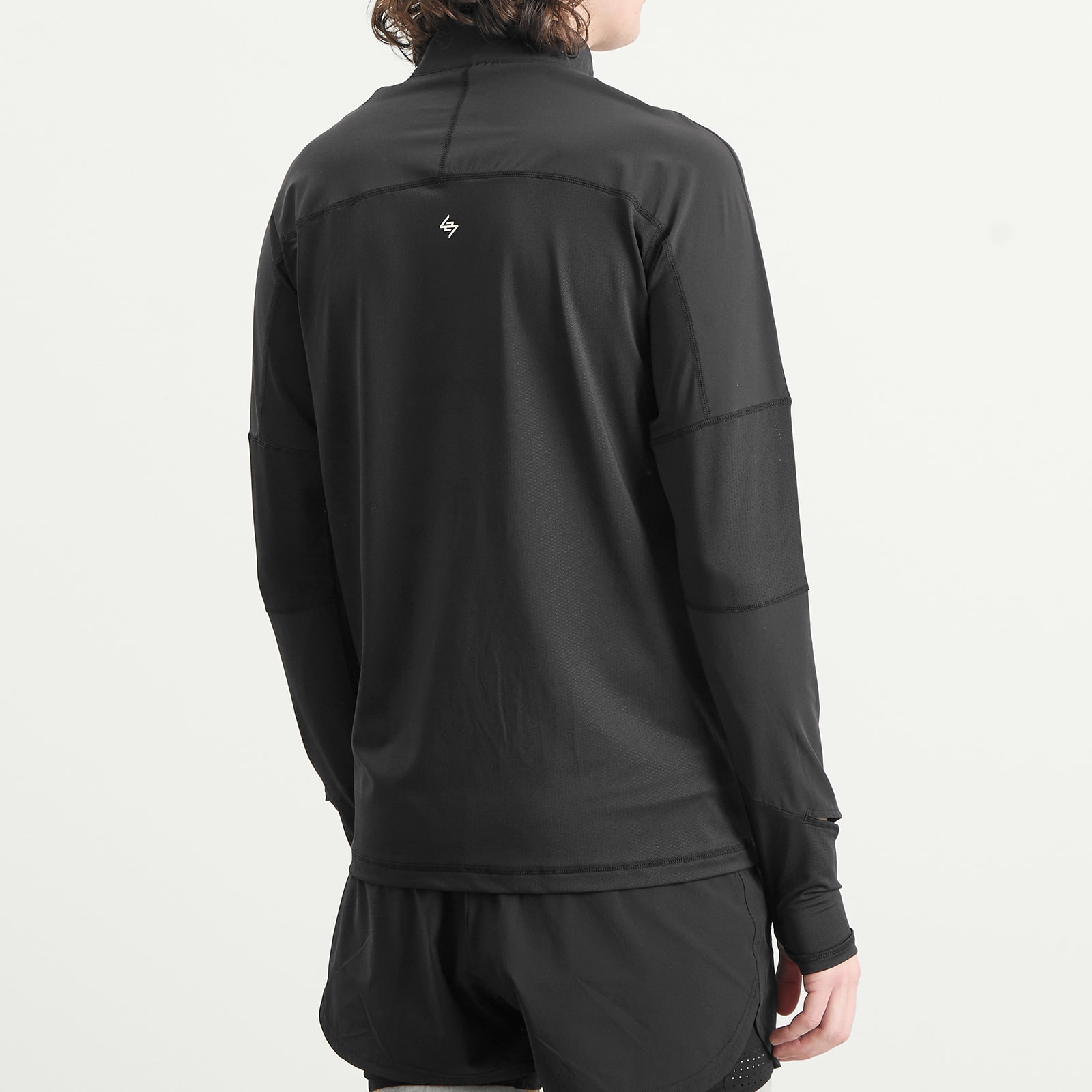 Men's Run Quarter Zip Jet Black