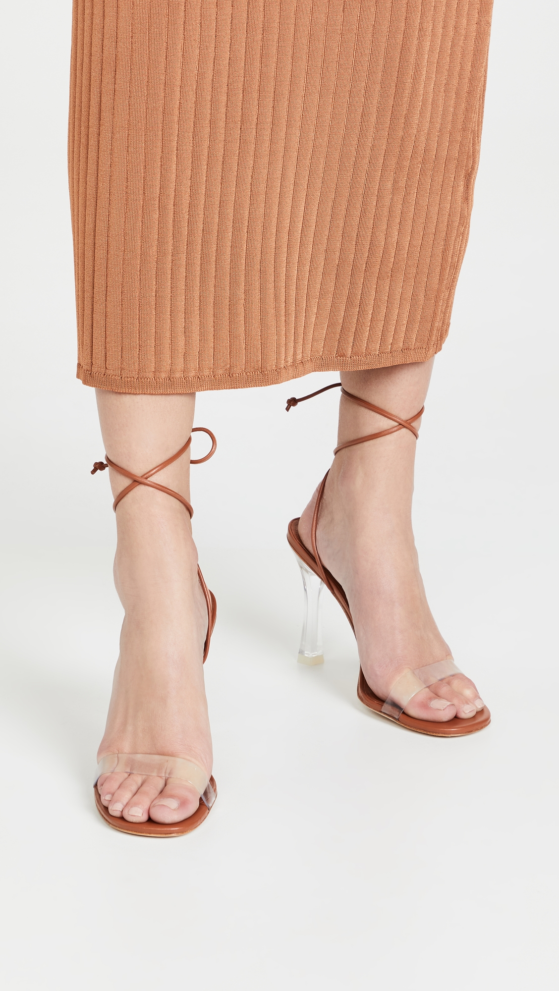 Gloria Heeled Sandals Caramel