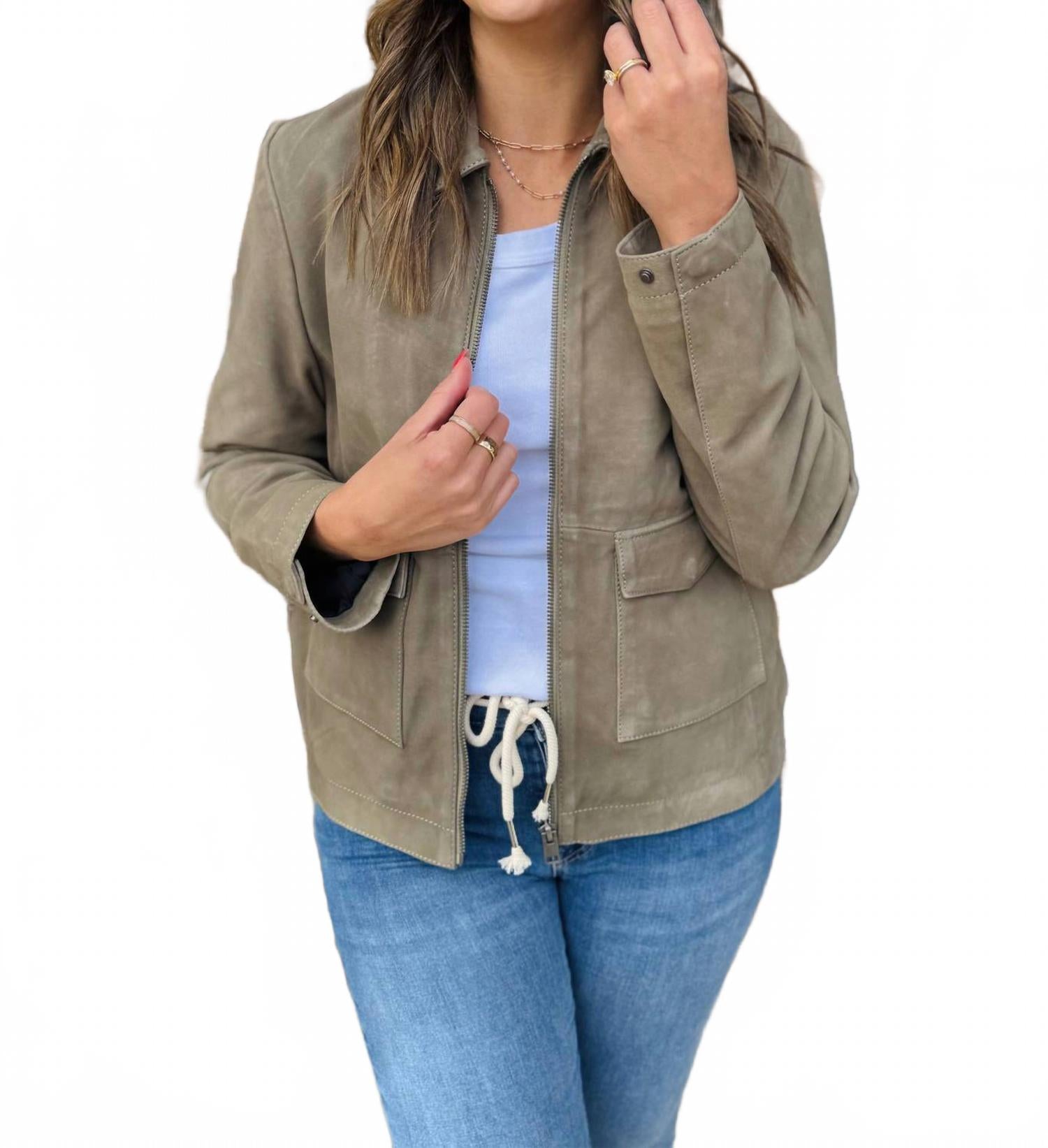 Yaima Jacket In Light Sage