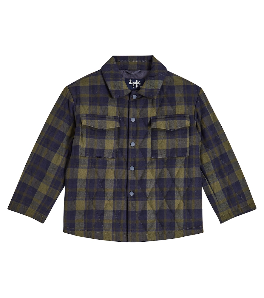 Il Gufo Quilted checked puffer jacket