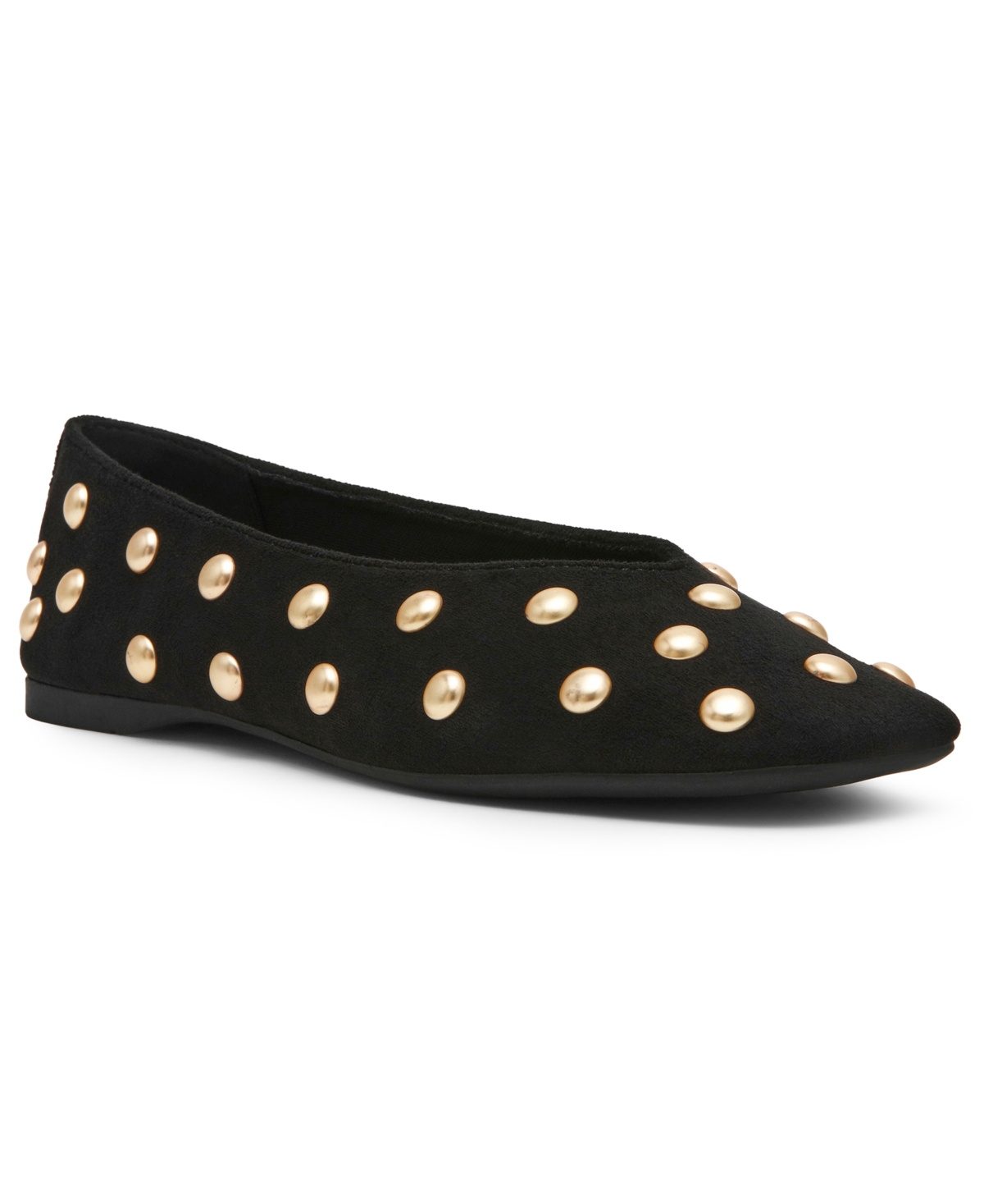 Women's Karma Studded Slip-On Flats - Black
