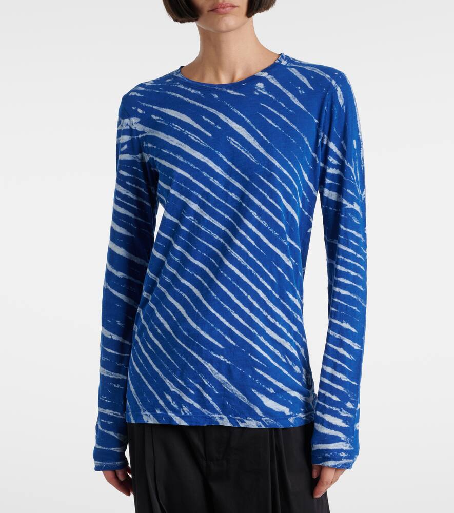 Mia tie-dye cotton jersey top