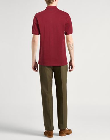 Man Polo shirt Burgundy Size L Textile fibers
