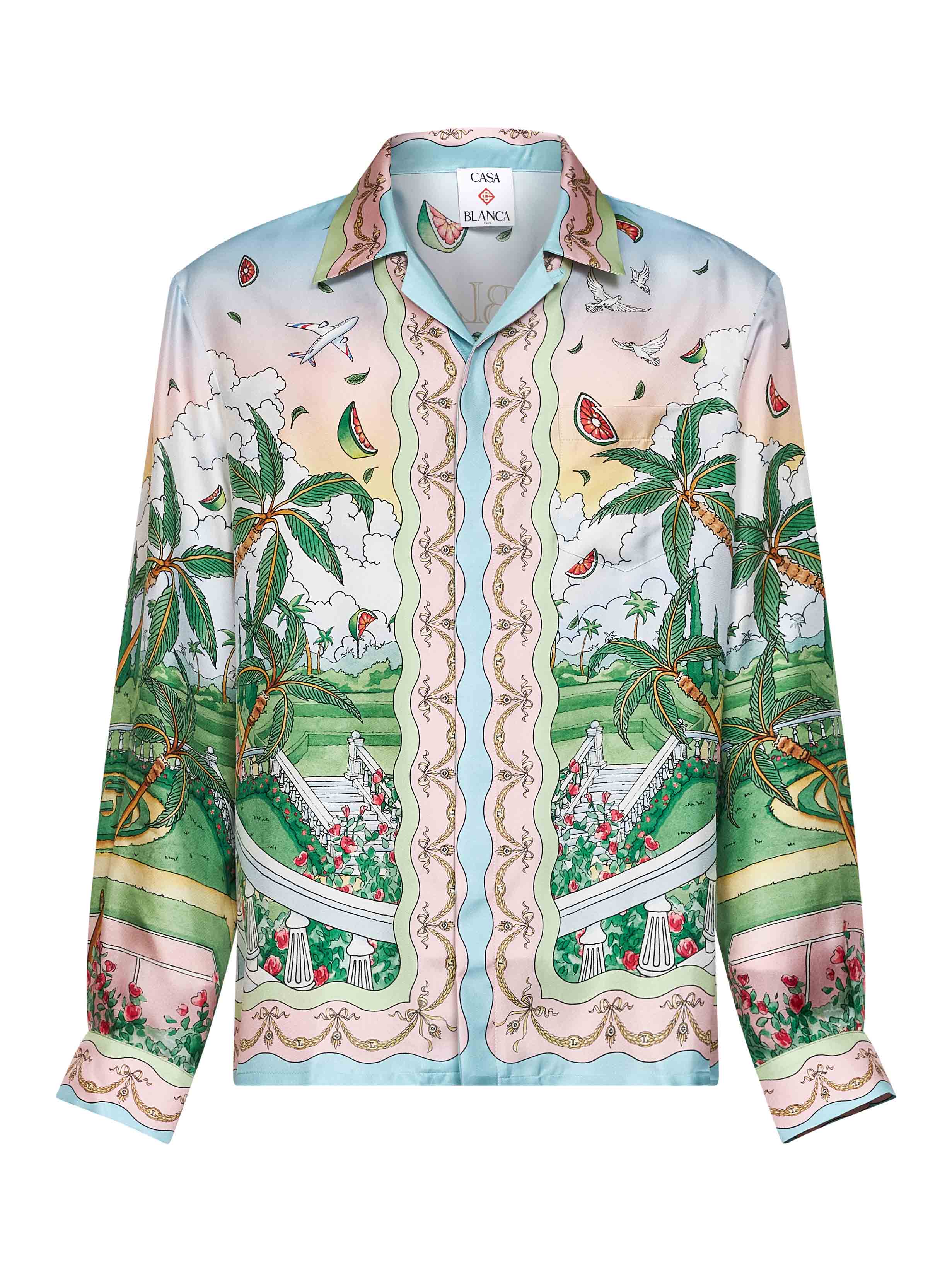 Silk Printed Shirt — Multicolor