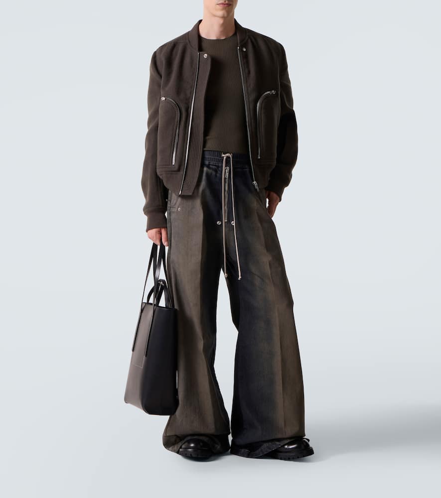 Virgin wool bomber jacket