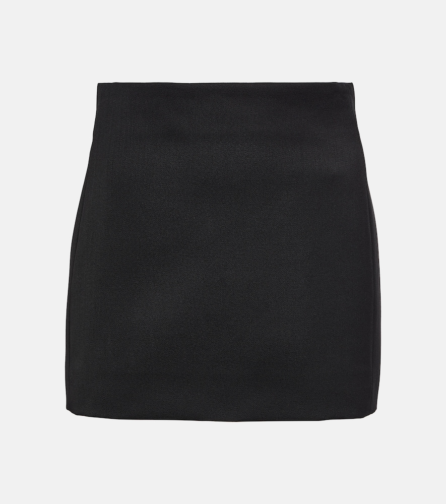 Wool miniskirt