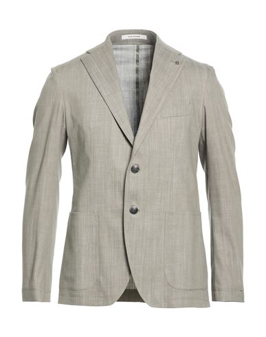 Man Blazer Sage green Size 48 Cotton, Polyester, Elastane