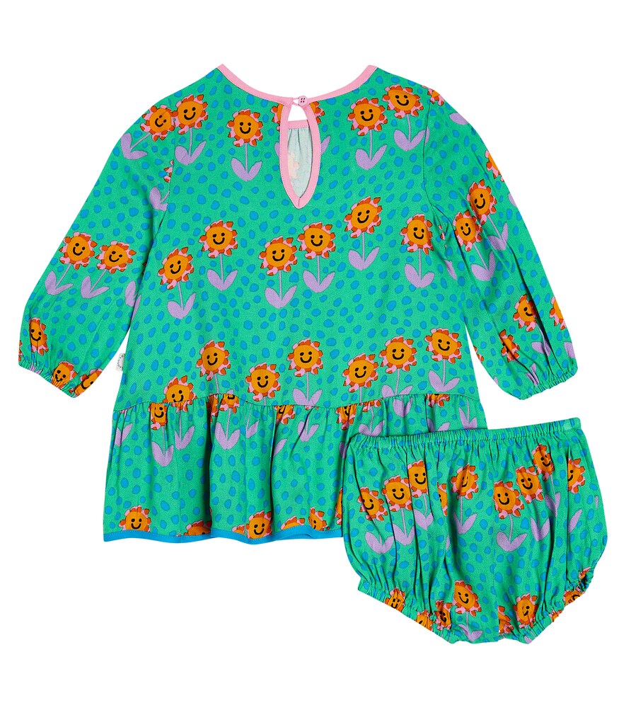 Baby printed dress and bloomers set