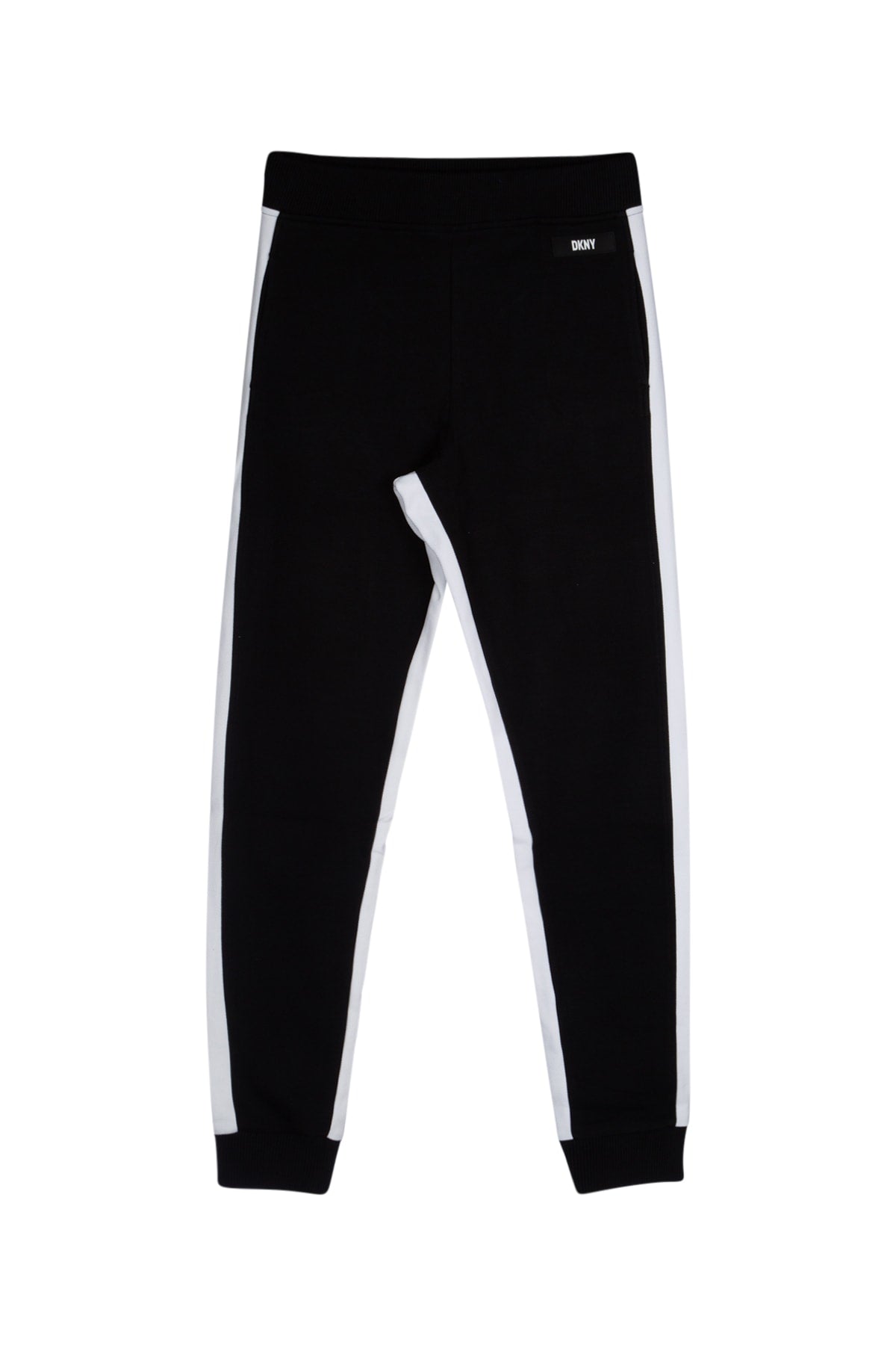 Contrast-Stripe Joggers — Black