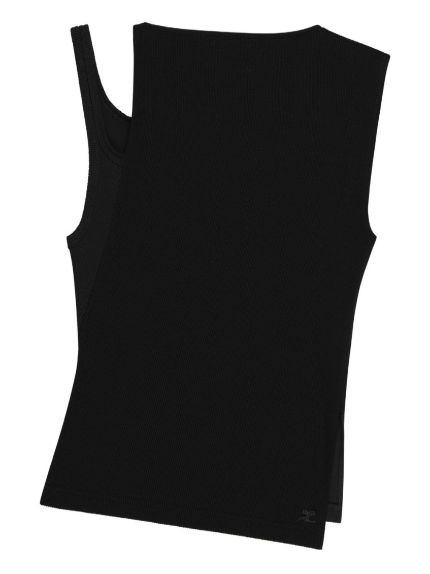 Oblique 90`S Rib Top