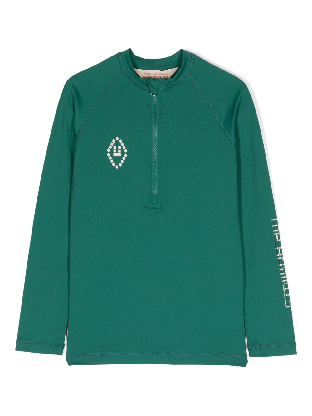 Deer logo-print swim T-shirt - Green