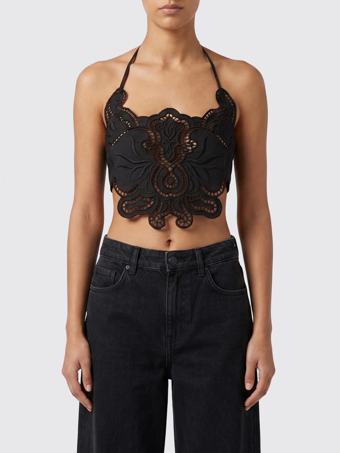 Top Woman color Black