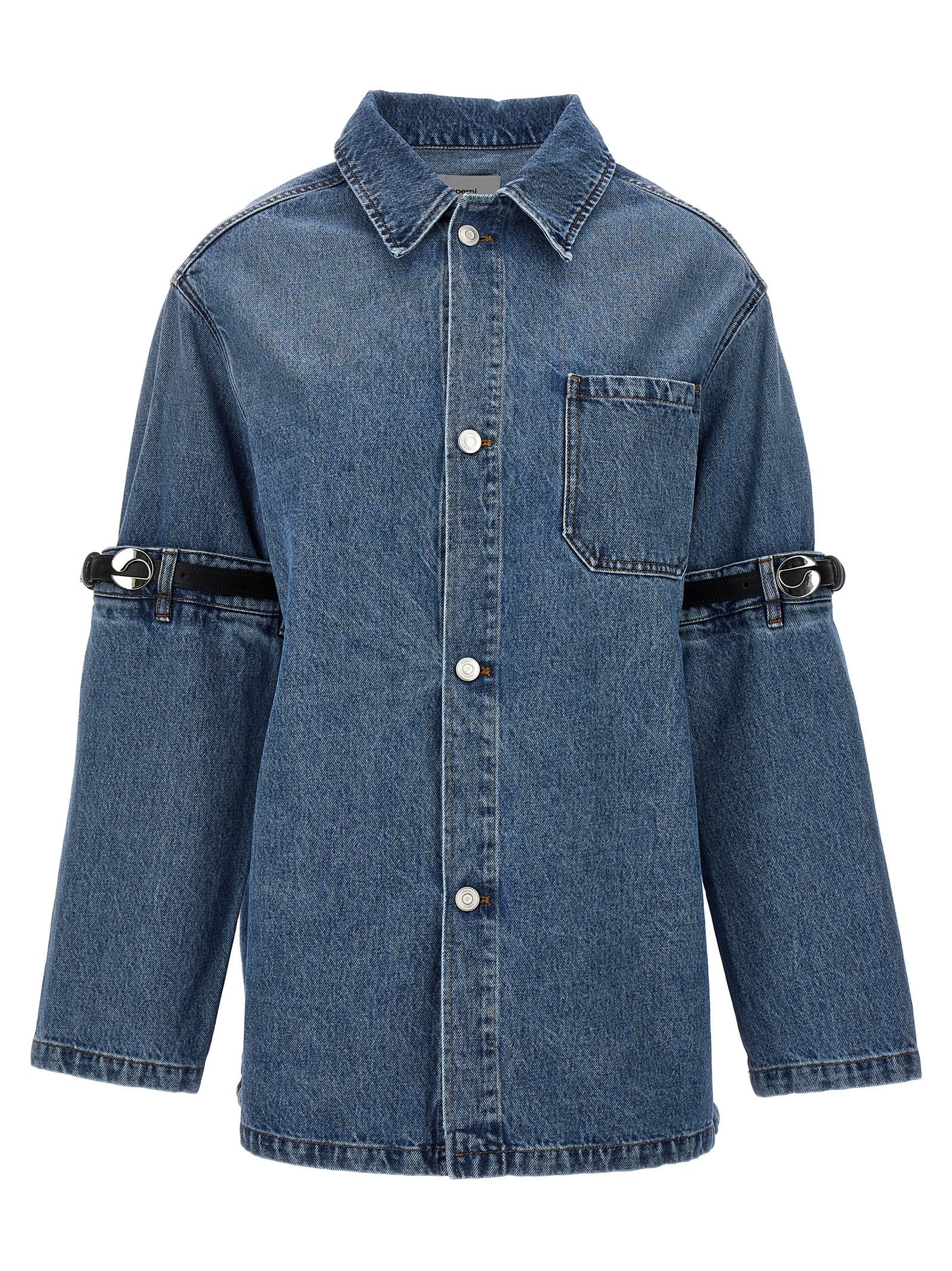 -Hybrid Denim Giacche Blu-Donna