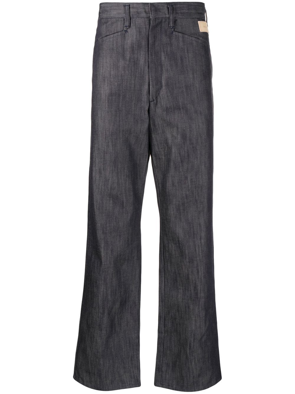 Mid-rise straight-leg jeans - Blue